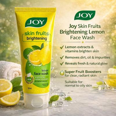 JOY SKIN FRUITS BRIGHTENING LEMON FACE WASH